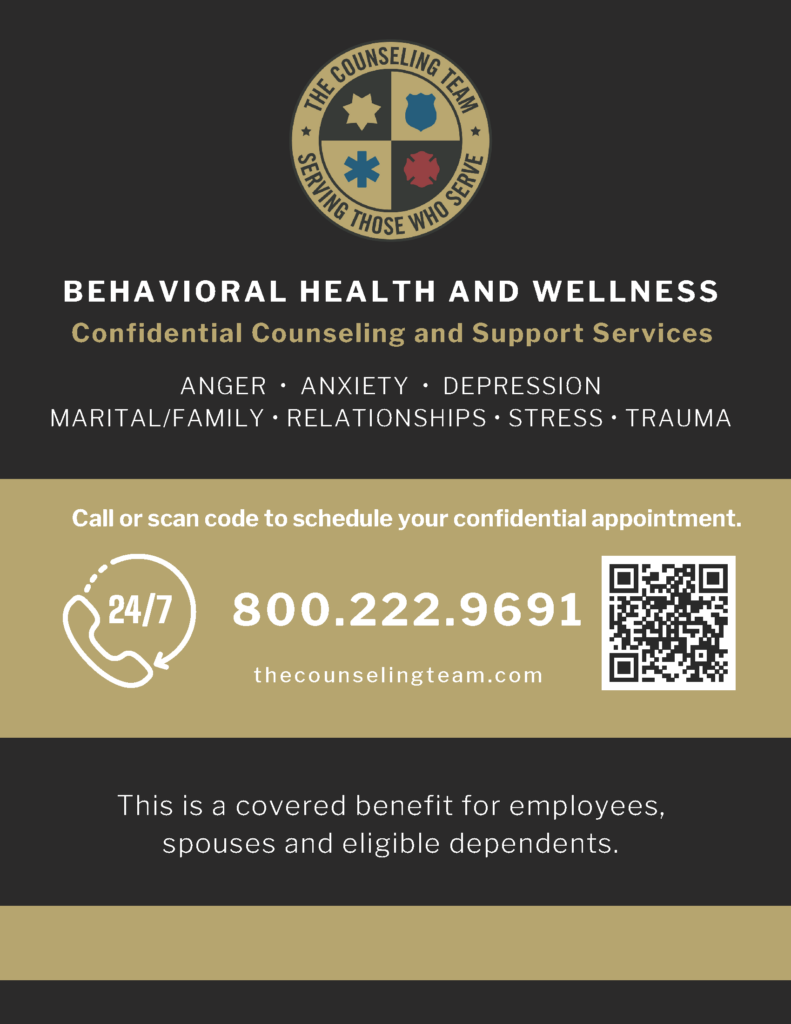 TCTI Support poster: Confidential Counseling and Support Services