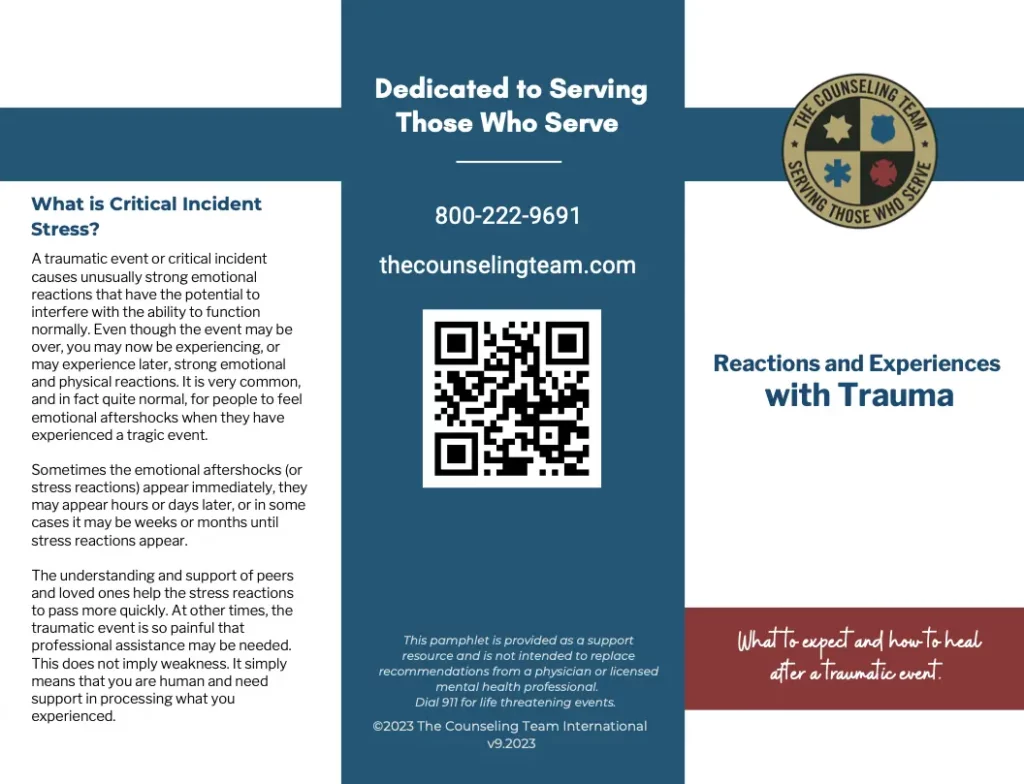 TCTI Trifold preview: reactions and experiences with trauma